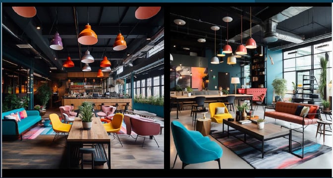 The Z Lounge at Kempegowda Bangalore International Airport features a bar area with counter seating and a spacious seating area with various chairs and tables.